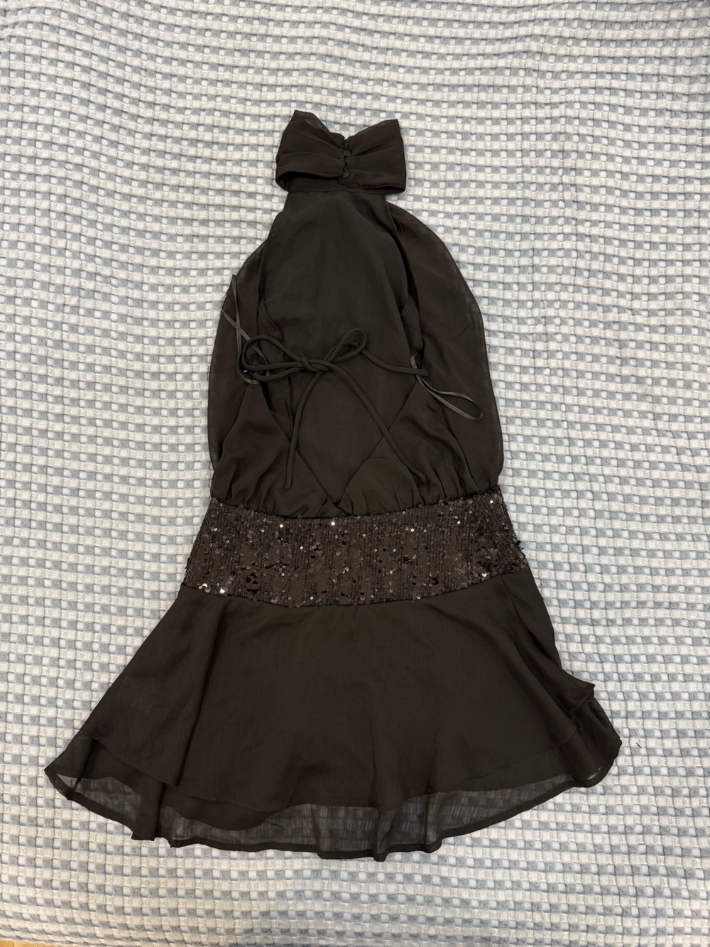 Princess Polly Zenayda Drop Waist Sequin Mini Dress